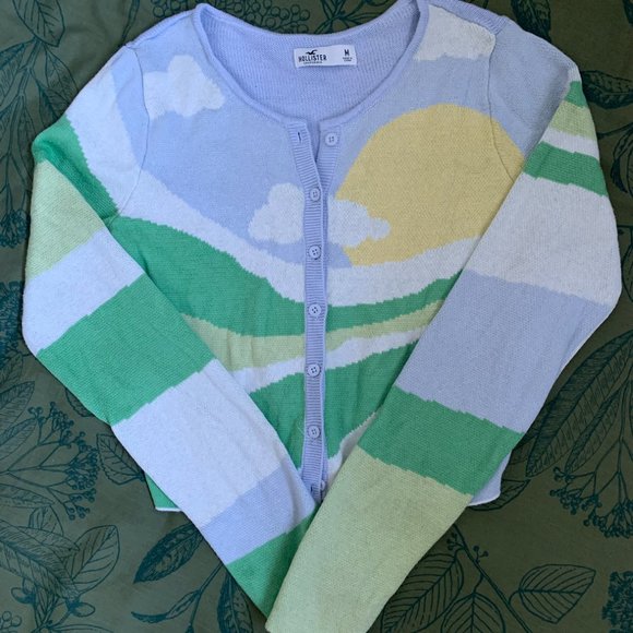 Hollister Super Soft Crop Cardigan - Size Medium - Picture 2 of 7